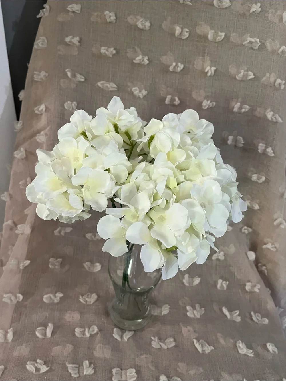White Artificial Hydrangea Bouquet - Home Accents